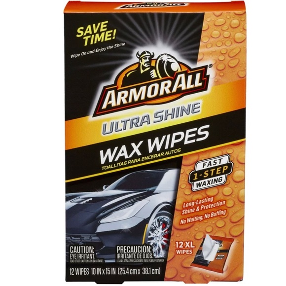 Armor All Ultra Shine Car Wash and Wax XL Size Wipes - Picture 2 of 3